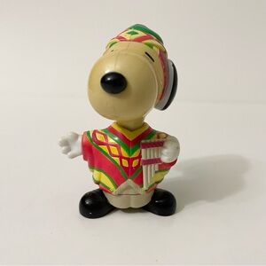Vintage Plastic Snoopy Figure Snoopy World Tour Peru